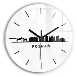 okragly-zegar-szklany-do-salonu-z-nadrukiem-poznan-panorama-grafika-fi30-cm