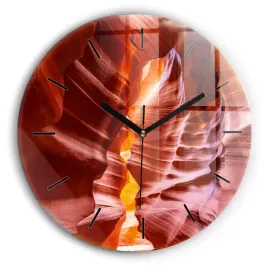 foto-zegar-szklany-scienny-do-nowoczesnych-wnetrz-piaskowy-kanion-fi30-cm