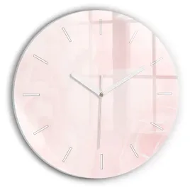 elegancki-okragly-zegar-szklany-na-sciane-z-grafika-kwitnace-roze-fi30-cm