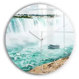 foto-zegar-szklany-scienny-do-nowoczesnych-wnetrz-lodka-i-niagara-fi30-cm