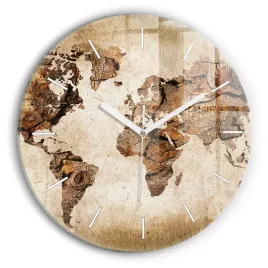 nowoczesny-okragly-foto-zegar-szklany-na-sciane-mapa-swiata-vintage-fi30-cm