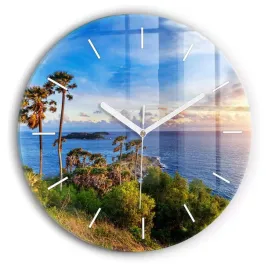 okragly-foto-zegar-szklany-do-kuchni-na-sciane-phuket-w-tajlandii-fi30-cm