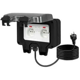 podwojne-gniazdo-zewnetrzne-elektryczne-ogrodowe-wodoszczelne-230v-ip66