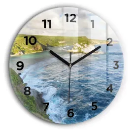 wiszacy-okragly-zegar-szklany-ze-stylowym-nadrukiem-wybrzeze-oceanu-fi60-cm