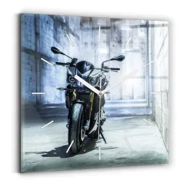 designerski-kwadratowy-zegar-szklany-do-wnetrz-motocykl-w-alejce-30x30-cm