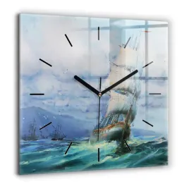 duzy-kwadratowy-zegar-szklany-do-mieszkania-statek-na-wodzie-xxl-60x60-cm