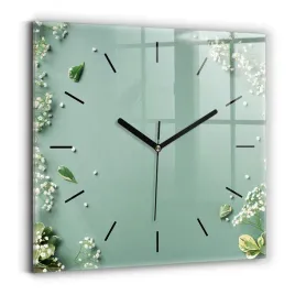 designerski-zegar-szklany-do-wnetrz-z-nadrukiem-kwiaty-delikatne-30x30-cm