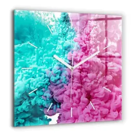 kwadratowy-zegar-do-sypialni-szklany-sztuka-nowoczesna-plamy-xxl-60x60-cm