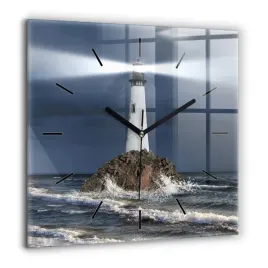 kwadratowy-zegar-szklany-na-sciane-ze-wzorem-latarnia-morska-duzy-60x60-cm
