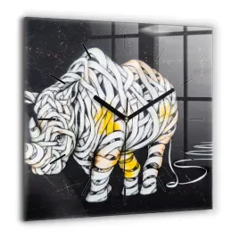kwadratowy-zegar-szklany-z-nadrukiem-abstrakcyjny-nosorozec-duzy-60x60-cm
