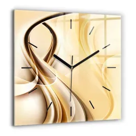 kwadratowy-zegar-szklany-do-sypialni-z-nadrukiem-abstrakcja-fale-60x60-cm