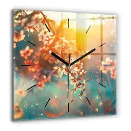 nowoczesny-szklany-kwadratowy-zegar-na-sciane-wiosenne-kwiaty-duzy-60x60-cm