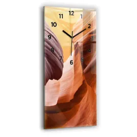 pionowy-zegar-szklany-scienny-do-biura-z-nadrukiem-kanion-antylopy-30x60-cm