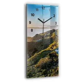 pionowy-zegar-szklany-designerski-ze-wzorem-droga-po-san-francisco-30x60-cm