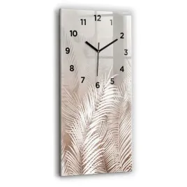 designerski-pionowy-zegar-szklany-do-wnetrz-tropikalne-liscie-boho-30x60-cm