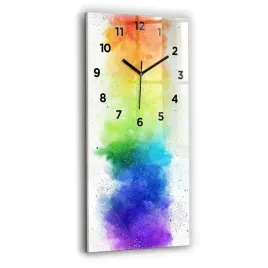 elegancki-zegar-szklany-na-sciane-z-nadrukiem-abstrakcyjna-tecza-30x60-cm