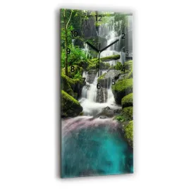 zegar-szklany-dekoracyjny-ze-stylowym-nadrukiem-wodospad-tajlandia-30x60-cm