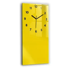 zegar-szklany-designerski-ze-stylowym-nadrukiem-kolor-jasny-zolty-30x60-cm