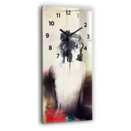 zegar-szklany-minimalistyczny-scienny-abstrakcja-portret-kobiety-30x60-cm