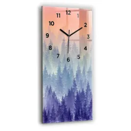zegar-szklany-scienny-do-biura-ze-stylowym-nadrukiem-las-we-mgle-30x60-cm