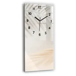 minimalistyczny-zegar-szklany-scienny-ze-wzorem-kremowa-abstrakcja-30x60-cm