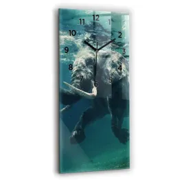 pionowy-zegar-szklany-na-sciane-ze-wzorem-plywajacy-slon-w-oceanie-30x60-cm
