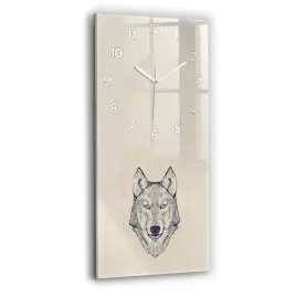 pionowy-zegar-szklany-nowoczesny-ze-stylowym-nadrukiem-glowa-wilka-30x60-cm