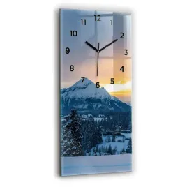 pionowy-zegar-szklany-scienny-do-biura-z-grafika-krajobraz-gorski-30x60-cm