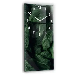 elegancki-pionowy-foto-zegar-szklany-na-sciane-tropikalna-monstera-30x60-cm