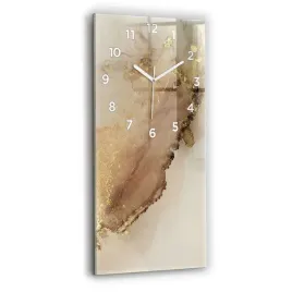 pionowy-zegar-szklany-do-kuchni-ze-wzorem-bezowa-sztuka-nowoczesna-30x60-cm