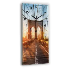 pionowy-zegar-szklany-designerski-z-grafika-most-brooklinski-nyc-30x60-cm