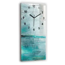 dekoracyjny-pionowy-foto-zegar-szklany-olejna-tekstura-abstrakcja-30x60-cm