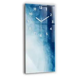 minimalistyczny-pionowy-foto-zegar-szklany-scienny-abstrakcja-woda-30x60-cm