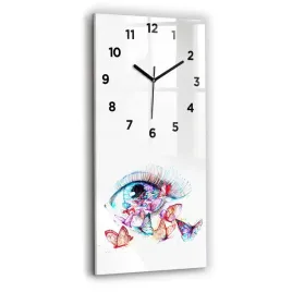 elegancki-pionowy-foto-zegar-szklany-na-sciane-kolorowe-oko-motyle-30x60-cm