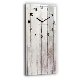 elegancki-pionowy-foto-zegar-szklany-na-sciane-jasne-deski-drewna-30x60-cm