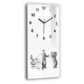 dekoracyjny-pionowy-foto-zegar-szklany-na-sciane-ludzie-marionetki-30x60-cm