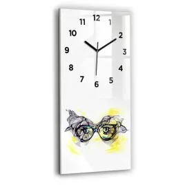 zegar-szklany-designerski-ze-stylowym-nadrukiem-oczy-w-okularach-30x60-cm