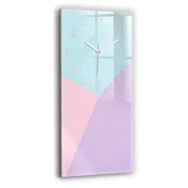 pionowy-zegar-szklany-scienny-ze-stylowym-nadrukiem-pastelowy-wzor-30x60-cm