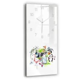 designerski-zegar-szklany-do-wnetrz-ze-stylowym-nadrukiem-zoolog-30x60-cm