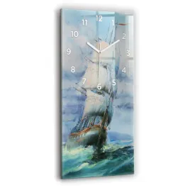 pionowy-zegar-szklany-scienny-do-salonu-z-grafika-statek-na-wodzie-30x60-cm