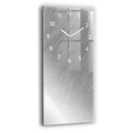 pionowy-zegar-szklany-scienny-do-biura-z-grafika-metalowa-sciana-30x60-cm