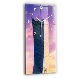 designerski-foto-zegar-szklany-do-wnetrz-drapacz-chmur-w-warszawie-30x60-cm