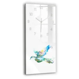 pionowy-zegar-szklany-scienny-ze-wzorem-abstrakcja-ptaka-i-wiosny-30x60-cm