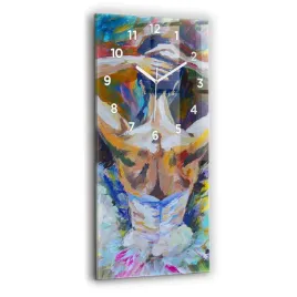 minimalistyczny-zegar-szklany-scienny-ze-wzorem-malowana-baletnica-30x60-cm
