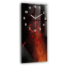 foto-zegar-szklany-scienny-do-nowoczesnych-wnetrz-papryczki-chili-30x60-cm