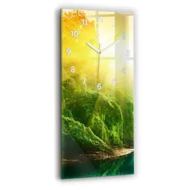 designerski-pionowy-foto-zegar-szklany-do-wnetrz-spokojna-natura-30x60-cm