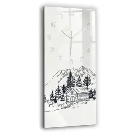 zegar-szklany-scienny-do-salonu-z-nadrukiem-rysunkowe-miasteczko-30x60-cm
