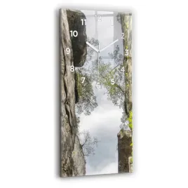 zegar-szklany-scienny-do-biura-z-grafika-skalne-miasto-w-czechach-30x60-cm