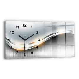 designerski-zegar-szklany-do-wnetrz-ze-wzorem-metalowa-abstrakcja-60x30-cm