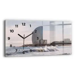 nowoczesny-poziomy-foto-zegar-szklany-na-sciane-barcelona-surfer-60x30-cm